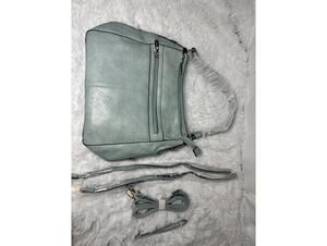 YZAOLL Light Blue Faux Leather Multi-Piece Handbag Set